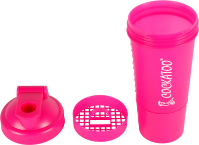 

COCKATOO Shaper Gym Sipper 500 ml Shaker(Pack of 1, Multicolor)