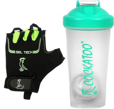 

COCKATOO Fuel Bottle 700ml & Gym Gloves Pure Leather Size Large Combo Gym & Fitness Kit