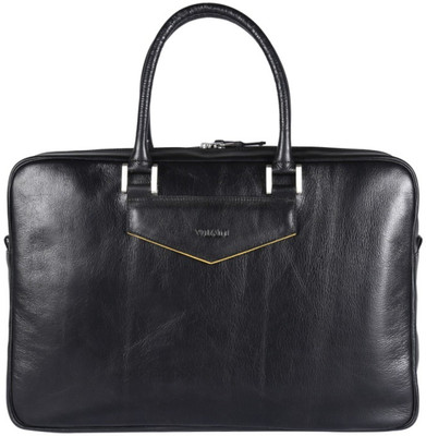 

Viari 13 inch Laptop Tote Bag(Brown), Black