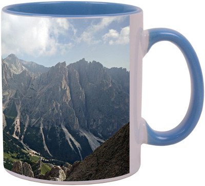 

Arkist rosengarten mountain range in italy wallpaper 25 Ceramic Mug(340 ml), Multicolor
