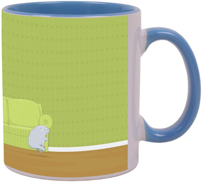 

Arkist soda vs stomach vector art Ceramic Mug(340 ml), Multicolor