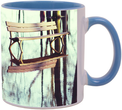 

Arkist bench in flooded park Ceramic Mug(340 ml), Multicolor