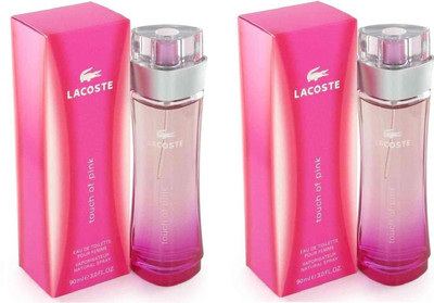 

Lacoste Touch of Pink EDT Perfume for Women (Set of 2) 180 ml (90 x 2) Eau de Parfum - 180 ml(For Women)