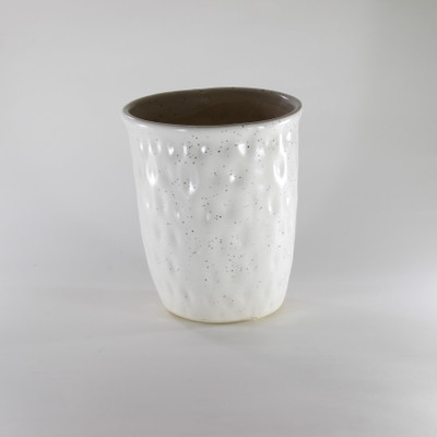 

PORT REGALO Plant Container(Ceramic, External Height - 12 cm), White