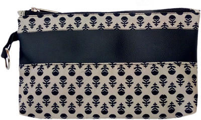 

AUK Women's Leather Cotton Combo Money Purse Pouch(Multicolor)