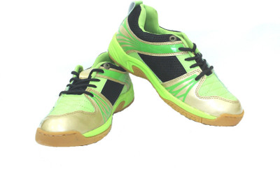 green and gold tennis shoes