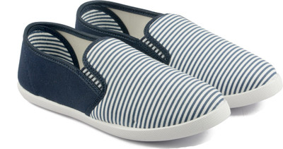 

Asian AMY-121 Slip On Sneakers For Women(Blue, White