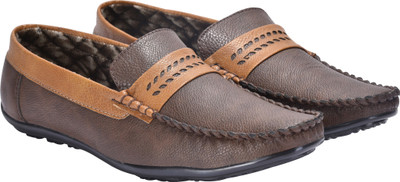 

WalkJump brown party wear and officewear stylish Loafers For Men(Brown