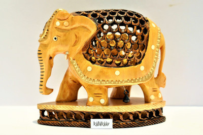 

KalaKaar Decorative Showpiece - 11 cm(Wooden, Brown)
