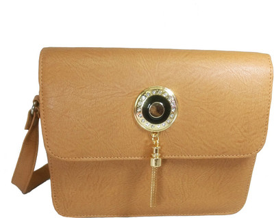 

Chalissa Girls Casual Brown PU Sling Bag