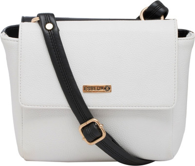 

ESBEDA Women Casual White PU Sling Bag