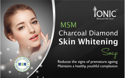 

Ionic MSM Charcoal Diamond Skin Whitening Soap(100 g)