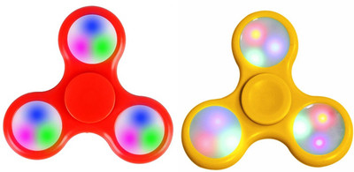 

Metro LED FIDGET SPINNER PREMIUM QUALITY 2PC COMBO(Red, Yellow)