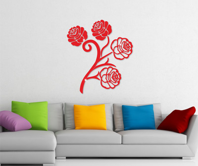 

Naveed Arts  Acrylic sticker Sticker(Pack of 9, Red