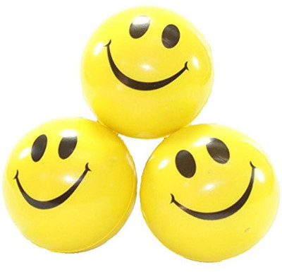 

MJ Quality 3 pees combo pack offer smile ball - 6 cm(Yellow)