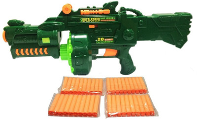 

Toyshine Blaze Storm Soft Bullet Gun, Motorized, Big Size(Multicolor)