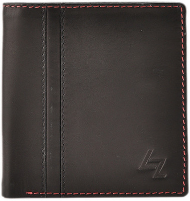 

Leather Zentrum Men Black Genuine Leather Wallet(4 Card Slots)