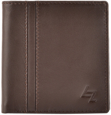

Leather Zentrum Men Brown Genuine Leather Wallet(4 Card Slots)