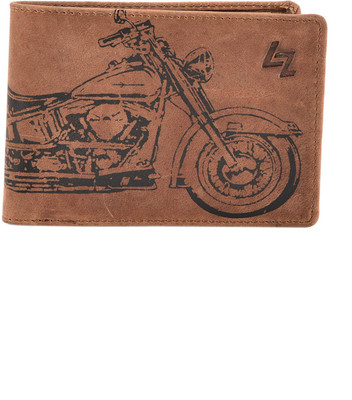 

Leather Zentrum Men Brown Genuine Leather Wallet(8 Card Slots)