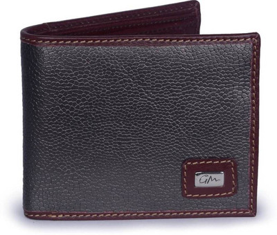 

Gentleman Men Black Genuine Leather Wallet(8 Card Slots)