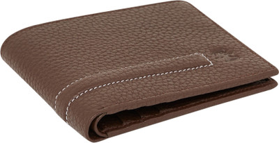 

RLE Men Brown Genuine Leather Wallet(8 Card Slots), Brown-72