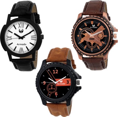 Armado AR-186182 Combo Of 3 Stylish Watch  - For Men   Watches  (Armado)