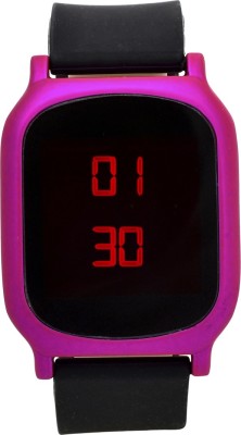 Shivam Retail Sporty Look Pink Frame Contemporary Dial LED Watch  - For Men   Watches  (Shivam Retail)