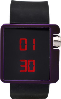 Shivam Retail Sporty Look Purple Square LED Watch  - For Men   Watches  (Shivam Retail)