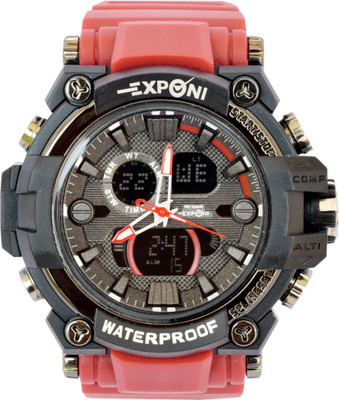 Price History of Creator Exponi WR 20 Bar Red Colour Strap New Model Analog Digital Watch For Men from Flipkart 2 53769311