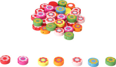 

Vardhman Colorful wooden beads buttons round shape 50 pcs, size 2 x 2 cm, used in jewellery, scrap booking, art & craft, decorations etc