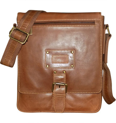 

Kan Brown Genuine Leather Shoulder Bag/Messenger Bag/Backpack for Men & Women 7 L Backpack(Brown)