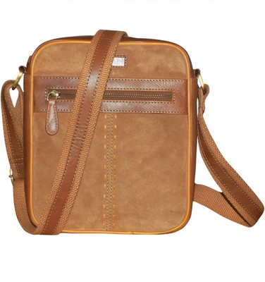 

Kan Brown Genuine Leather Messenger Bag/Backpack for Men & Women 7 L Backpack(Brown)