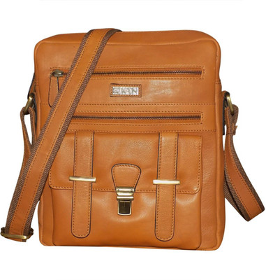 

Kan Brown Premium Quality Leather Sling Bag/Shoulder Bag/Backpack for Men & Women 7 L Backpack(Tan)