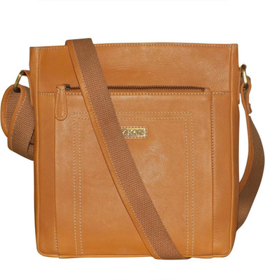 

Kan Tan Genuine Leather Crossbody Bag/Messenger Bag/Backpack for Men & Women 7 L Backpack(Tan)