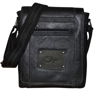 

Style 98 Men Casual Black Genuine Leather Messenger Bag