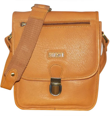 

Kan Tan Genuine Leather Messenger Bag/Sling Bag/Backpack for Men & Women 7 L Backpack(Tan)