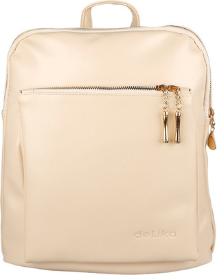 

Stylehoops Beige Leatherette Backpack cum Shoulder 1 L Backpack(Beige)