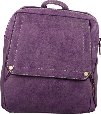 

Stylehoops Solid Violet Velvet look Backpack Backpack(Purple, 10 L)