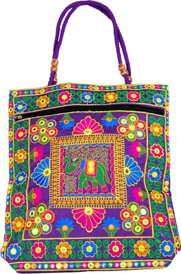 

Yokoso International Kashmiri embroidery hand bag/sling bag Shoulder Bag(Multicolor, 10 L)