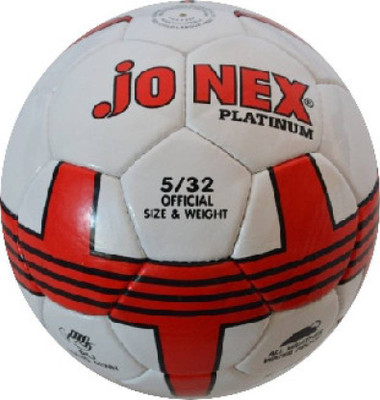 Jonex Platinum Football - Size: (Pack of 1, Red, White