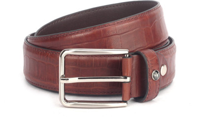 

Louis Philippe Men Black Genuine Leather Belt, Black/brown.