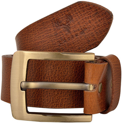 

Corium Men Tan Genuine Leather Belt