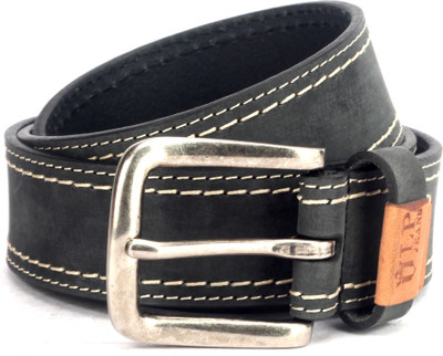 

Louis Philippe Men Black Genuine Leather Belt, Grey