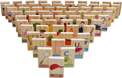 Trinkets & More - 100 Pieces English dominos Game Set | Alphabets Words Counting Stacking Sorting | Early Educational Toys Kids 3 + Years(Multicolor) available at flipkart for Rs.1199