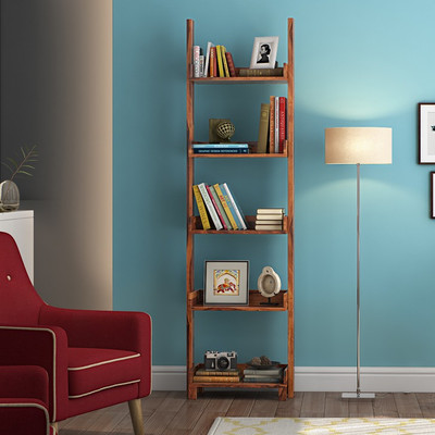 

Urban Ladder Austen Solid Wood Open Book Shelf(Finish Color - Teak)