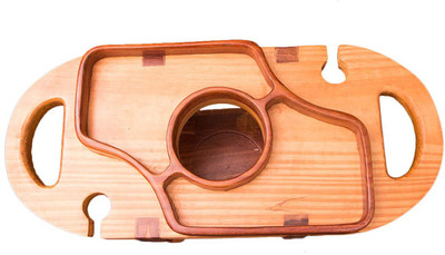 

Craftedindia Wooden Wine Rack(Brown, 1 Bottle)