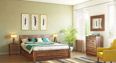 

Urban Ladder Zephyr Solid Wood Free Standing Chest of Drawers(Finish Color - Teak)
