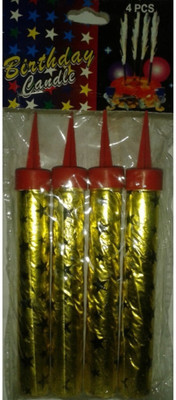

Shop Online Sparkling Candle(Black, Pack of 4)