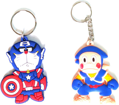 

zhosy combo of ninjahattori Locking Key Chain(Multicolor)