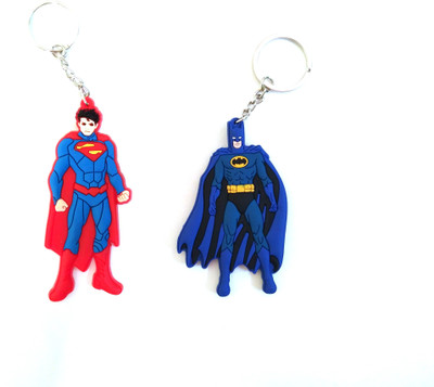 

zhosy combo of batman and superman Locking Key Chain(Multicolor)